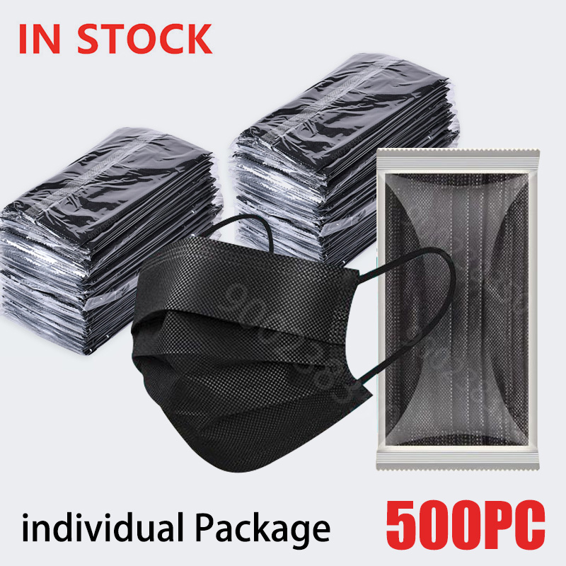 50-500 個黒使い捨て認定サージカルマスク大人マスカリラ - Disposable Surgical Mask のレビューと価格