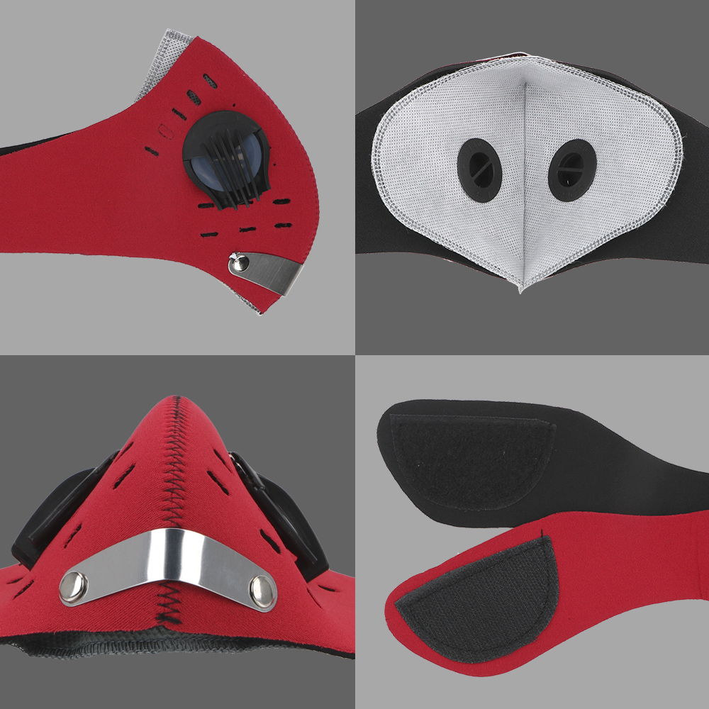 活性炭防塵マスク 1個入り 呼吸バルブ付き サイクリングマス - Dust Mask Construction のレビューと価格
