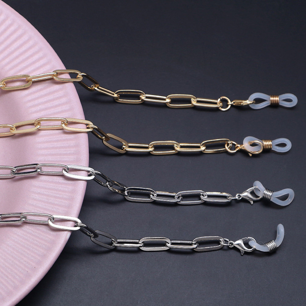 ゴールドのクリップ型マスクストラップ、メタル製のメガネチェー - Mask Chain Holder のレビューと価格